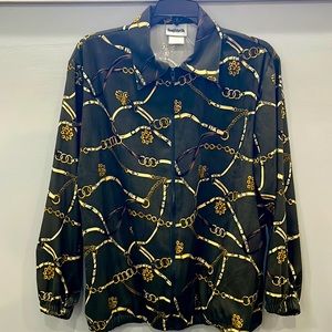 BonWorth Ladies xsmall/petite,full zip Equestrian themed jacket.Olive green